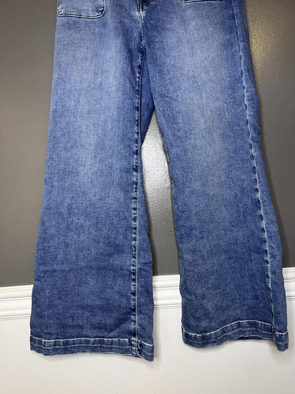 KUT From The Kloth Meg High Rise Wide Leg Jeans Womens 6L Medium Wash Blue Denim - Picture 3 of 9